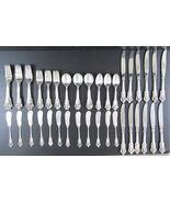 Wallace Solid Sterling Silver Grande Baroque Flatware 12 Place Setting 7... - $127,106.53 MXN