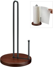 Paper Towel Holder,Kitchen Towel Holder, Countertop Roll Dispenser w/ Wo... - £10.02 GBP