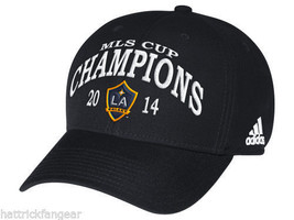 Los Angeles LA Galaxy Adidas Adjustable 2014 MLS Cup Champions Soccer Cap - $17.09