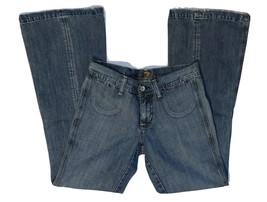 Seven7 Women&#39;s Jeans Boot Cut Mid Rise Medium Wash Denim Size 28 x 31 - £19.75 GBP