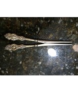 Antique Victorian Ornate Floral Silver Plate Glove Stretchers Vintage - $949.39 MXN