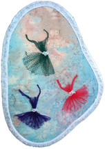 Essence of Ballet: Quilted Art Wall Hanging - $295.00