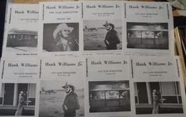 Hank Williams Jr. Vintage 8 Fan Club Newsletters 1980&#39;s VG+ Bocephus Ala... - £15.80 GBP