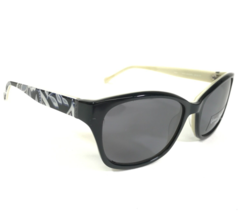 Vera Bradley Sunglasses Maria Snow Lotus SNL Black Ivory Floral Polarized Lenses - £58.38 GBP