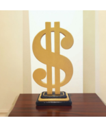 Handmade Gold money table sculpture by Art69 - $3,255.11 MXN