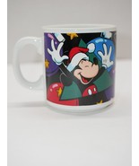 Vintage Applause Disney Mickey Mouse Christmas Mug Cup ~ &#39;Tis the Season - £3.92 GBP