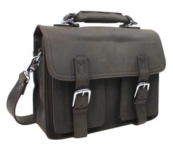 Vagarant Traveler Pro Leather Briefcase Laptop Bag L50.Dark Brown - £361.53 GBP