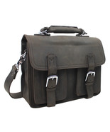 Vagarant Traveler Pro Leather Briefcase Laptop Bag L50.Dark Brown - $459.00