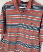 Vintage Ralph Lauren Polo Shirt Striped Short Sleeve Collared Men’s 2XL XXL - £27.96 GBP