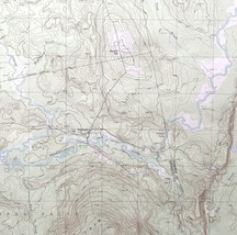 Map Saponac Maine 1988 Topographic Geological Survey 1:24000 27 x 22&quot; TOPO7 - $44.99