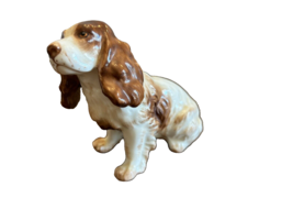 Cocker Spaniel Dog Ceramic Figurine Made in England Marked 3 1/2 Inch Tall Vtg - £18.21 GBP