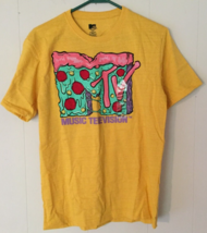 MTV  t-shirt size M men short sleeve yellowish with MTV logo New with Tags - $11.14