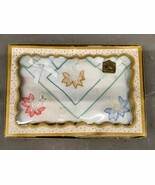 Vintage Orlana Ladies Floral Hankie Embroidered Handkerchief Stitched Wo... - $23.32 CAD