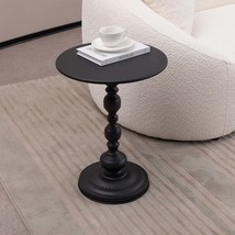 Vintage Metal Round Coffee End Side Table for Sofa Bedside Nightstand - $1,174.13 MXN