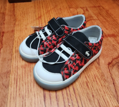 See Kai Run Basics Monterey II Sneakers Toddler Boys 7 Red Black Shoes NEW - £13.91 GBP