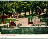 Ymca Camp Lago Geneva Wisconsin Wi Unp DB Cartolina J10 - £4.05 GBP