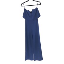 Lulus Power of Love Navy Blue Strapless Jumpsuit Wide Leg Navy Blue XS - £18.91 GBP