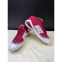 Nike Force Zoom Trout Men&#39;s Red/White Shoes/ Cleats Size 12 SKU 5444 - £37.05 GBP