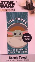 BABY YODA THE FORCE ORIGINAL LICENSED BEACH TOWEL SUPER SOFT (27”x54”) - $22.76
