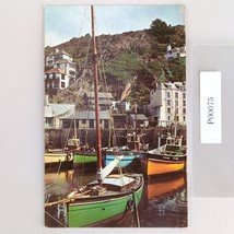 Vintage 1950s Postcard The Harbour Polperro Cornwall England Sailboats F... - $14.92
