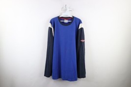 Vtg 90s Tommy Hilfiger Mens L Faded Spell Out Color Block Long Sleeve T-Shirt - £34.81 GBP