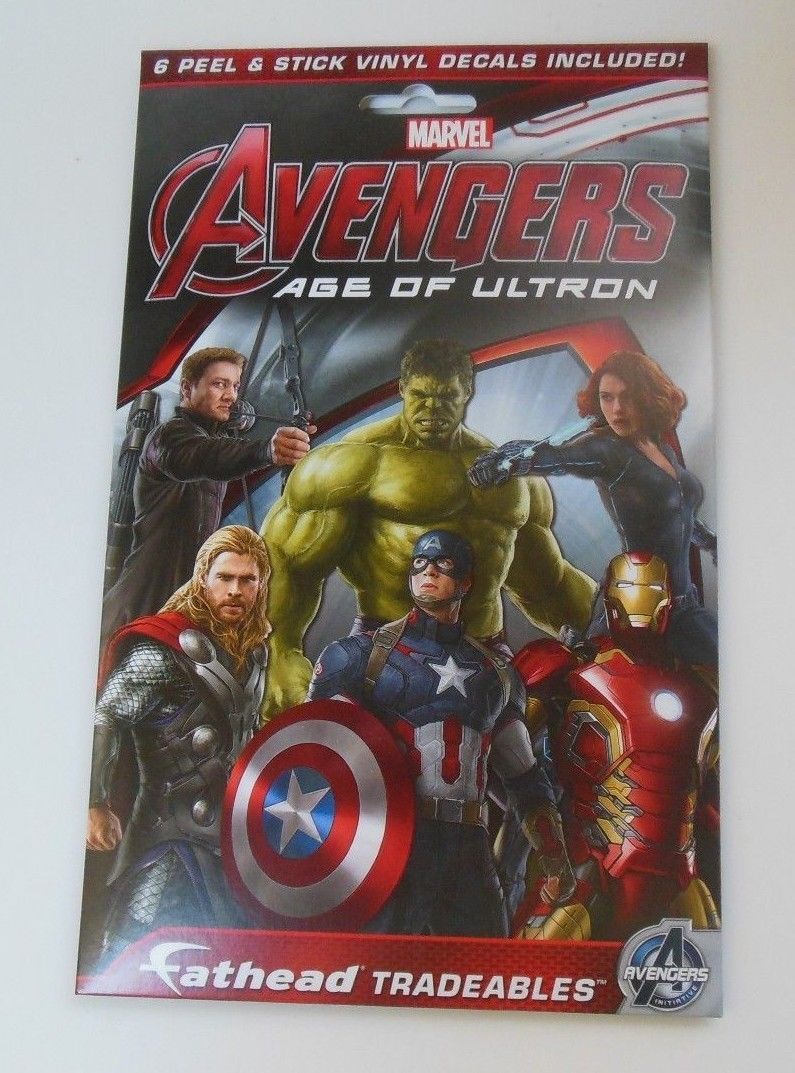 Marvel Avengers Age of Ultron Fathead Tradeables 6 Peel & Stick Vinyl ...