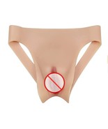 Silicone Pants Crossdresser Pants penetrable false silicone vagina under... - $142.63 CAD