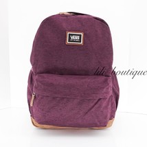 NWT Vans Realm Plus Pack Backpack School Laptop Book Bag VN0A34GL7D5 Prune Plum - £31.12 GBP