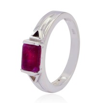 Red Jasper 92.5 Sterling Silver Ring Homespun Jewelry For Teacher&#39;s Day Gift US - £13.52 GBP