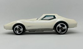 Hot Wheels Chevy Corvette Stingray Pearl White Blue Tint Windows Vintage 1975 - £3.02 GBP