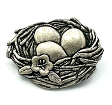 Pewter Birds And Blooms Limited Edition 2007 Brooch Pin - £11.04 GBP