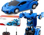 Transformable Remote Control Car: Rc Car Toy For Boys And Girls With Fla... - $33.99