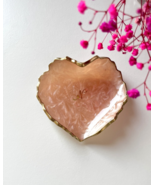 Personalized Heart Trinket Dish EpoxyResin Ring Dish Resin bowl Pearlesc... - $54.53 CAD