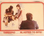 Vintage Empire Strikes Back Trading Card #83 Threepio Blasted To Pieces - $2.47