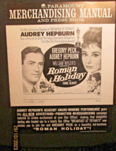 AUDREY HEPBURN,GREGORY PECK (ROMAN HOLIDAY) ORIG,RE-RELEASE MOVIE PRESSBOOK - $197.99