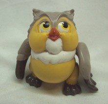 Vintage 1980's Walt Disney Bambi Owl Friend 3" Plastic Toy Action Figure - $14.85