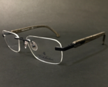 Brooks Brothers Eyeglasses Frames BB1007 1536 Black Brown Wood Rimless 5... - $74.58