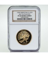 1998 Gibraltar 1/2 Oz 9999 Gold 1/2 Crown Peacock NGC PF69 Ultra Cameo K... - $74,184.01 MXN