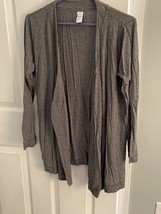 New York &amp; Company Sz S Gray Rayon  Wrap Sweater - £7.99 GBP