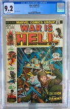 War is Hell #1 (1973) CGC 9.2 -- White pages; Bronze Age Marvel war comic - $163.26