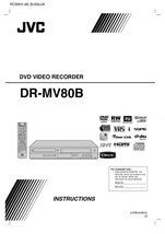 JVC DR-MV80B DVD Recorder Owners Instruction Manual Reprint - £16.82 GBP