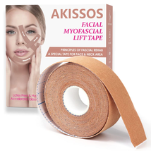 Akissos Facial Myofascial Lift Tape Face Lift Tape Face Toning Belts anti Wrinkl - £10.00 GBP