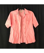 Kids Pink Magellan Fish Gear Button Up Shirt Size L - €8,79 EUR