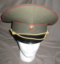 Vintage 90s BELARUS Belorussian Army Military Officers Visor Cap Hat - $50.00