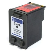 Compatible with HP No. 56 (C6656A) Black - PREMIUM ink Rem. Inkjet Car - $11.70