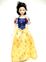 Disney Princess Snow White 12&quot; Doll 1999 Mattel with Sparkly Gown - £7.35 GBP