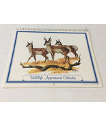 Vintage Sweney wildlife art 1988 appointment calendar spiral bound wall ... - €17,15 EUR