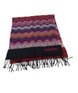 Missoni Made in Italy 100% Wool Fringe Scarf 15x60&quot; - $101.55 CAD