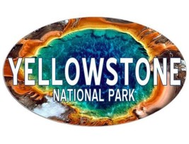 Yellowstone National Park Lake Oval 5&quot; Usa Made Sticker Decal - £13.27 GBP