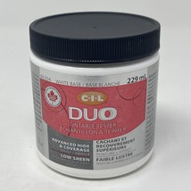 CIL Duo 86304 Tintable Tester Paint + Primer, Low Sheen, White Base 8 oz. - £11.81 GBP